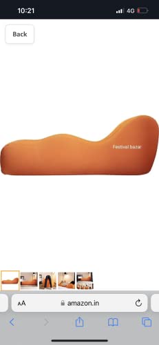 Image of Chaise Lounge for Yoga, Stretching, Relaxation New Couple Enjoyments Couch New Married Couple Love Set (Orange)