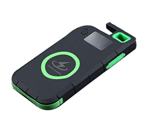 20000mah Power Library 2usb Wireless Portable Charger Mobile External Battery for iPhone Samsung, Green