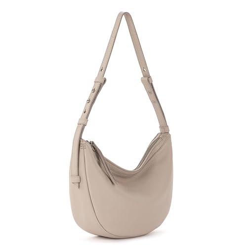 Image of The Sak Tess Crescent Shoulder Bag - Premium Women's Handbag for Everyday & Travel - Adjustable Strap with Zipper Closure