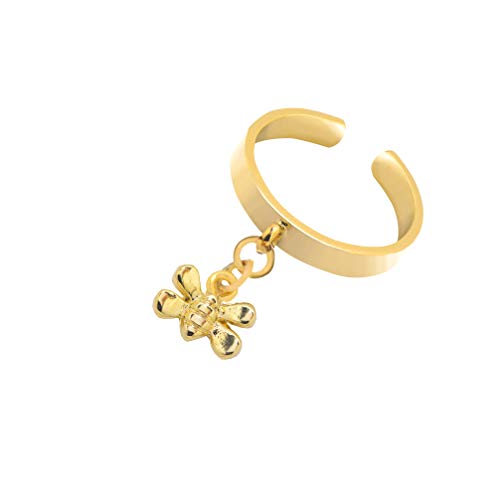 Image of Spinningdaisy Dangling Mighty Tiny Charm Adjustable Ring