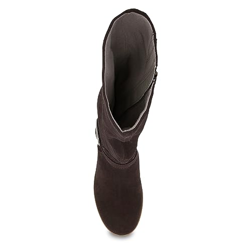Dansko Dalinda Women's Super Stylish Tall Shaft Boot - Waterproof Leather and Construction with Rubber Outsole and Leather Stacked Heel for Long-Lasting Style in Any Weather2