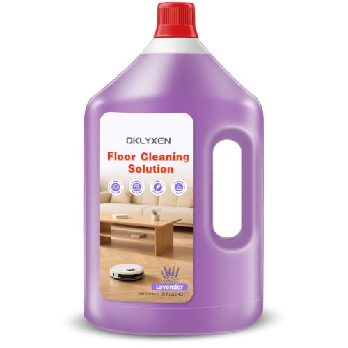 Floor Cleaning Solution Compatible with Roborock 82 fl oz Lavender Floor Cleaner Refill Rich Long-lasting Fragrance  for All Robot Vacuums with Mopping & Cordless Wet/Dry Vacuum Mop Cleaner