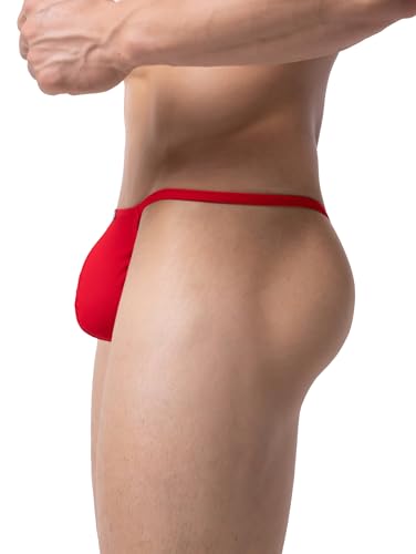 iKingsky Men's G-string Underwear Soft Y-Back Panties Breathable Bulge Thong Underpanties for Men4