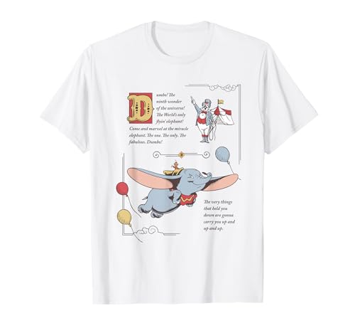 Image of Dumbo Story Book Page T-Shirt