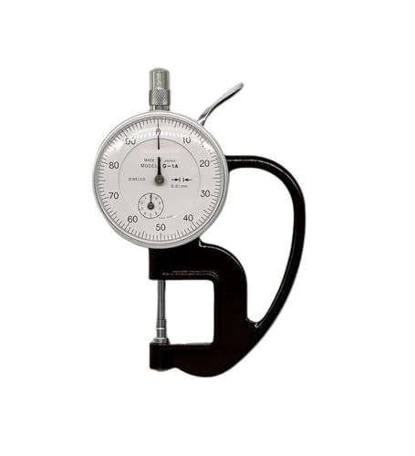 Calibrador de medidor de grosor G-1A con profundidad de garganta 20MM, rango 0-10 mm, precisión 0.01 mm, diámetro de sondas 5 mm miniatura 1