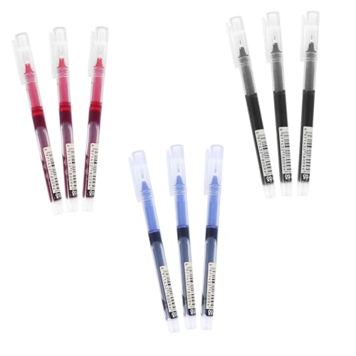 Set de 9 bolígrafos de gel OSALADI 0.5mm con tinta Aqua