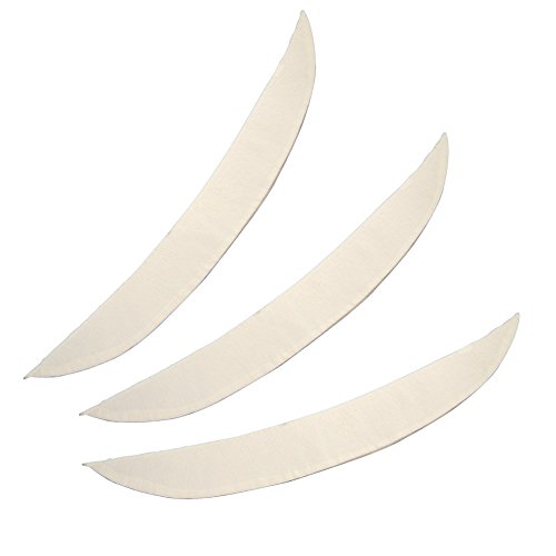Comfort Tummy Liners, Set of 3 - Enhances Comfort and Absorbs Perspiration for Healthy Skin, White, Large