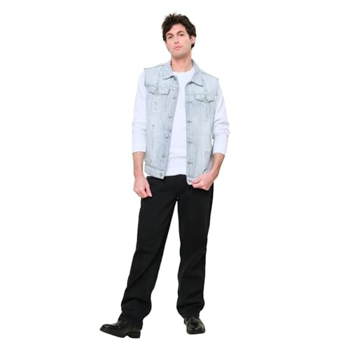 Image of VICTORIOUS Rocker Denim Jean Vest Jacket