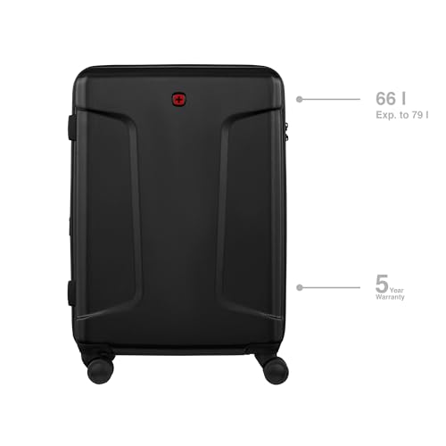 Image of WENGER Legacy - DC Medium Hardside Case, Black, 66 Liters, Swiss Designed-Blend of Style & Function, 610866