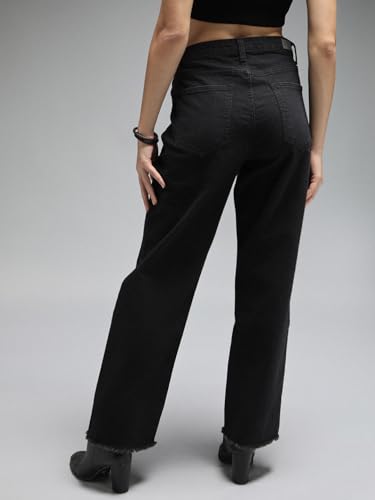 Image of HIGH Star Women's Straight Fit Mid Rise Jeans