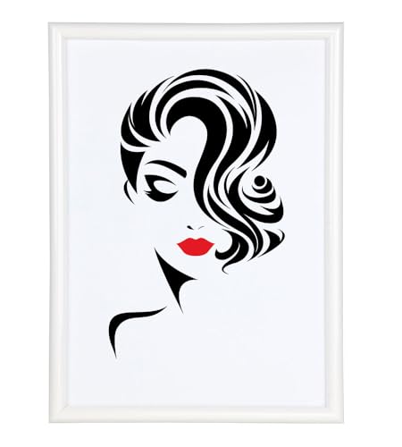 IDEAL TREND Classic Leichter Kunststoffbilderrahmen mit Acrylglas Schutz ohne Kompromisse BD: Farbe: Weiß | Format: 30x42 DIN A3