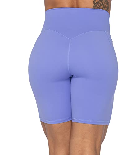 Image of Sunzel No Front Seam Biker Shorts for Women with Pockets, Yoga Workout Gym Bike Shorts with Tummy Control | 3, 5 Or 8-Inch Inseam, High Waisted, No Front Seam, Side Pockets, Buttery Soft, Compression Fit, Squat Proof, Tummy Control