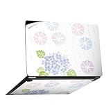 Surface Laptop 第7世代 13.8 インチ 用 スキンシール 全面スキンシール フル laptop7用 背面 底 ステッカー 保護シール キャラクター かわいい 016338 あじさい 梅雨 花