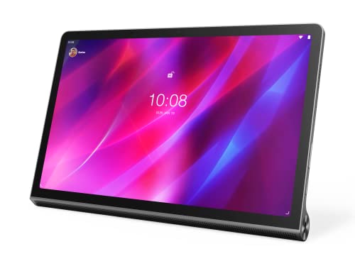 Lenovo Yoga Tab 11 - 11 インチ 2K タブレット (MediaTek Helio G90T、4GB RAM、128GB UFS、WiFi + Bluetooth、Android 11、4x スピーカー)、グレー