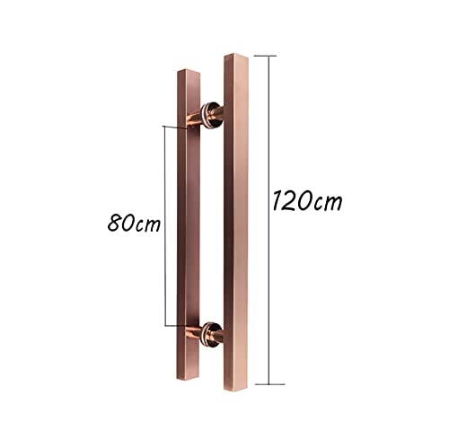 Poignée de porte en acier inoxydable brossé style luxe architectural 120cm