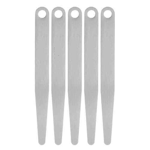 Juego de calibradores de espesores (feelers) de 5 piezas, acero 65MN, espesor 1,0 mm, para medir holguras miniatura 1
