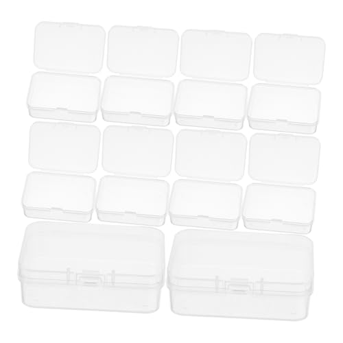 VILLCASE Bead Storage Organizer 10 Pp Plastic Boxes Lids Small Parts Storage Boxes for Jewelry Buttons Clips
