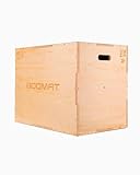 BOOMFIT Cajón Pliométrico de Madera 3 en 1 (76-61-51 cm) para Crossfit y Entrenamiento Funcional | Jump Box Robusto con Refuerzo Interno para Salto y Potencia en Gimnasio