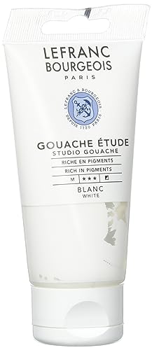 Lefranc Bourgeois Gouache - Tubo de estudio (80 ml), color blanco