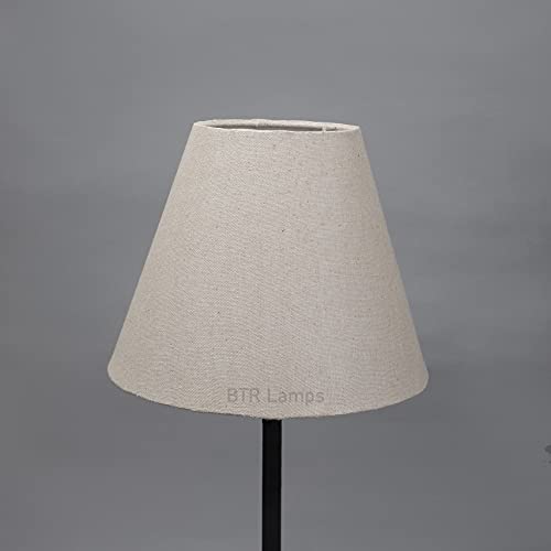 Image of Asian BTR Crafts 10 inch Inches, Small-Medium, Conical Lamp Shade, Cotton Fabric, Premium Jute Color