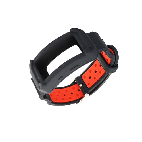 Hemoton Leather Band for Watch Replacement Wristband Silicone Fashion Stylish Red/black Easy Install/remove Compatible
