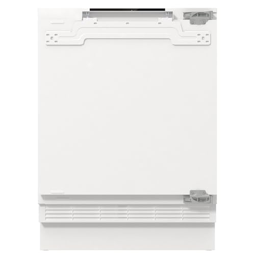 Gorenje RBIU609EA1 Einbau-Tischkühlschrank m. Gefrierfach/88er Nische/Festtürscharnier/EEK: E/121 Liter/Festtürtechnik/SuperCool/Temperaturanzeige/Türanschlag wechselbar/HxBxT:81,8x59,5x54,5cm/Weiß