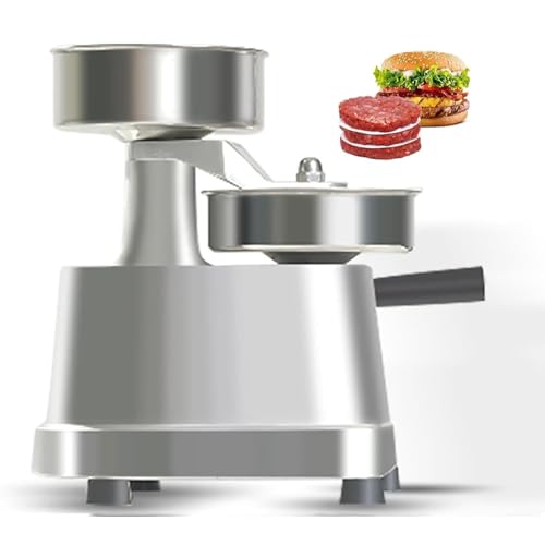 DFEDHF Commercial Burger Patty Maker, Stainless Steel Burger Press Machine, with 500 Pcs Patty Papers, Time and Labor Saving