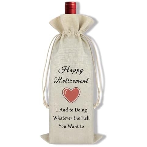 Happy Retirement Wine Bag for Colleagues Cover