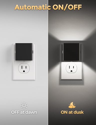 Image of DORESshop LED Night Lights Plug into Wall [2 Pack],Plug in Nightlight