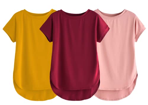 Image of Fabricorn Stylish Plain Up and Down Cotton Tshirt for Women
