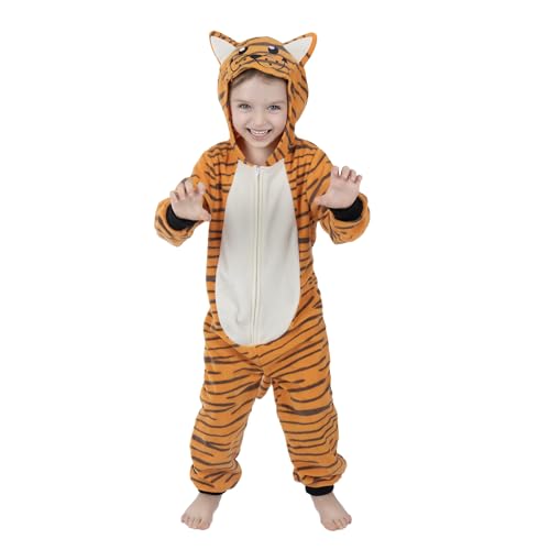 Wizland Costume de tigre pour enfants, Tiger tail combi, vêtements d'animaux pour hommes et femmes...