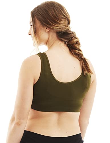 Image of Caramel Cantina 4 Pack Nursing Maternity Women's Sleep Comfort Bralette Bra
