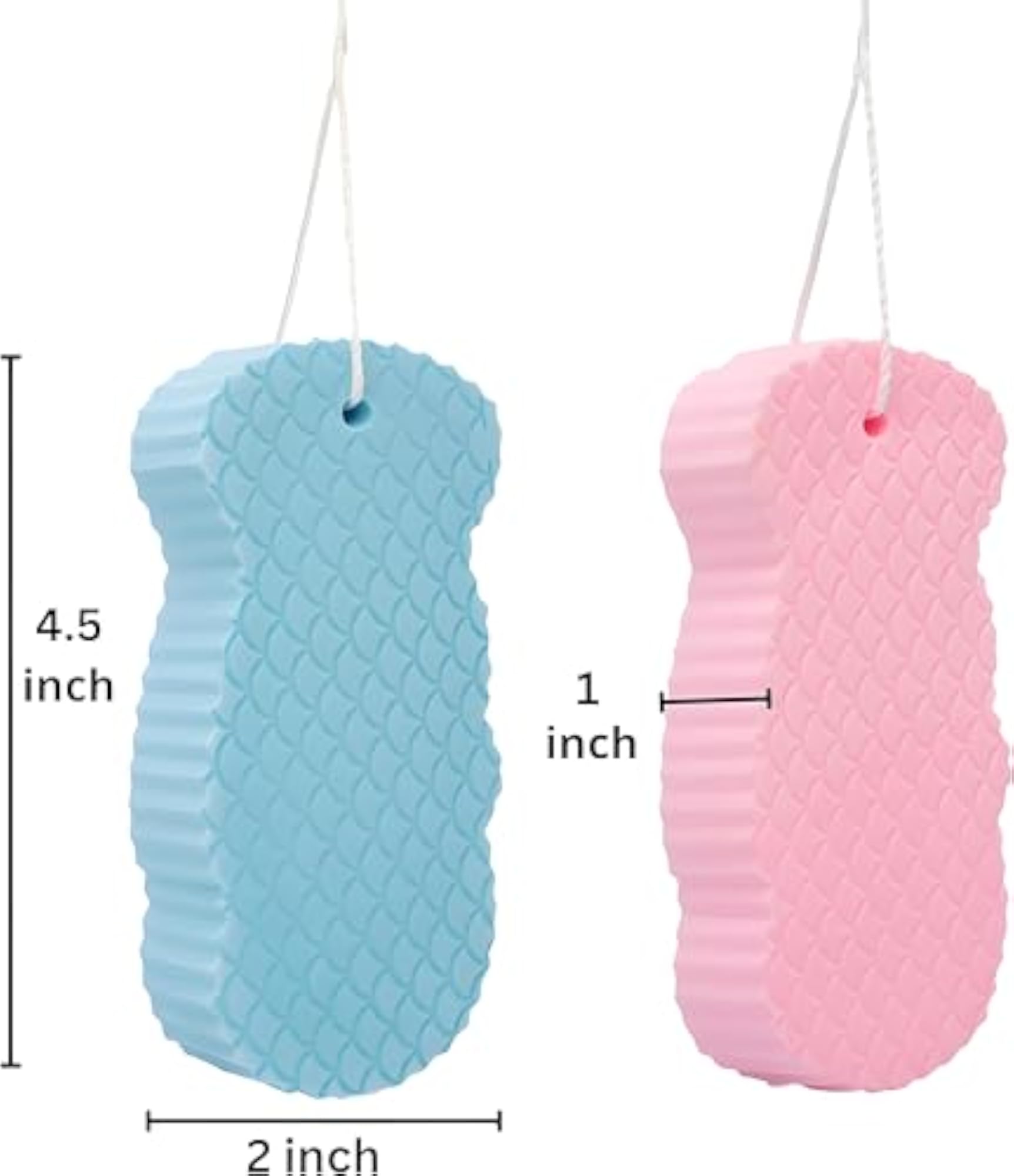 Pack of 2 Super Soft Bath Sponge for Kids & Babies, Gentle Bathing