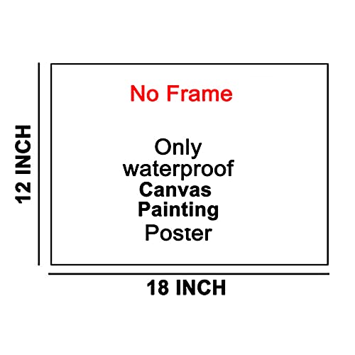 Mahadev | Mahakal | Bholenath | Lord Shiva Religious Waterproof Canvas Print Sticker Poster || (12 inc X 18 inch) btvas3020-1