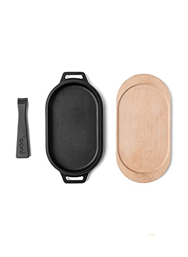 ooni Cast Iron Sizzler Pan - Griddle Frying Pan, 12