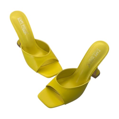 Image of Cape Robbin Lithe Sexy High Heels for Women, Square Open Toe Shoes Heels