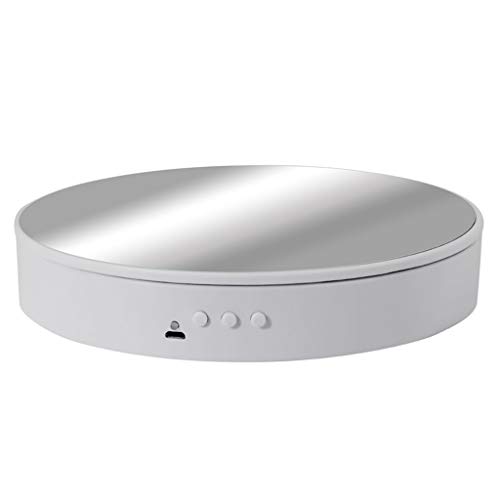 Preisvergleich Produktbild PTMD Drehteller Elektrisch Präsentierteller, Automatische Drehung Für Die Fotografie-Schmuck-Kuchen-Uhranzeige