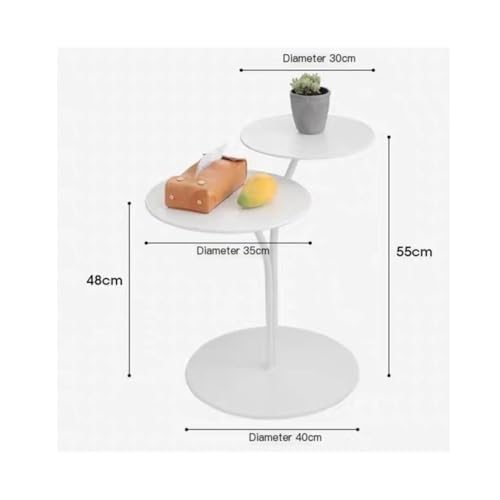 Table basse compacte en fer blanc pour optimiser un petit espace de salon