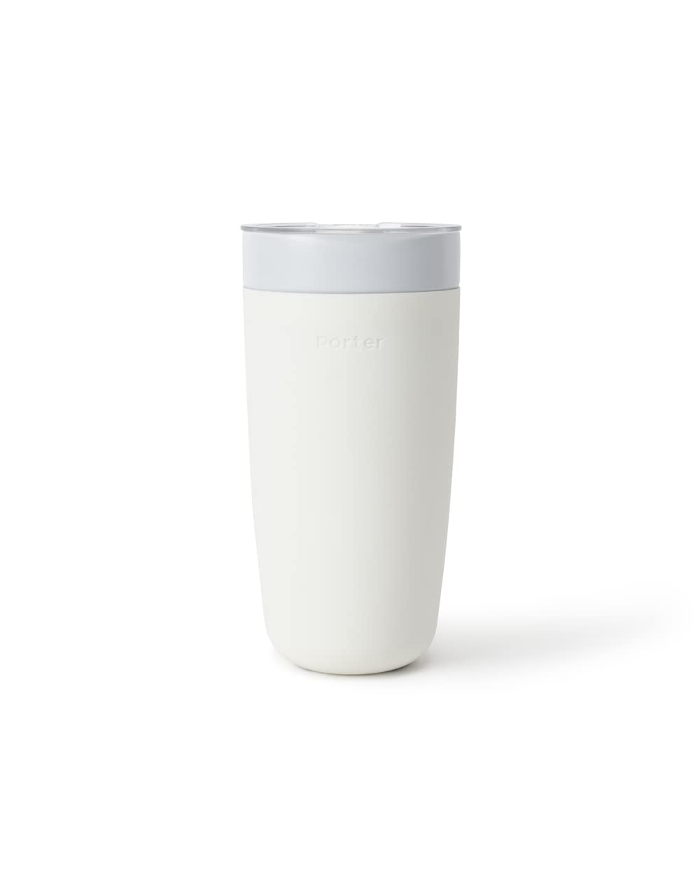 W&P Porter kubek termiczny, 590 ml, bez metalicznego posmaku, powlekany ceramiką, do wody, kawy i herbaty, z szerokimi ustami, izolowany próżniowo, nadaje się do mycia w zmywarce, kremowy