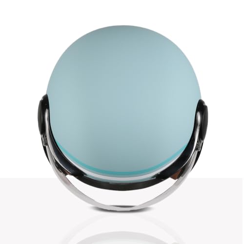 Image of TVS MissFit Women's Open Face Helmet | Lightweight Shell | Pastel Colors Designed Exclusively for Women | Extreme Comfort Fit for Girls | Clear Visor | DOT & ISI Certified