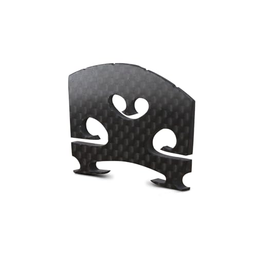 Final Game Master Premium Carbon Fiber 4/4 Violin Bridge – Pre-Cut & Pre-Fitted Enhanced Acoustic Performance, Lightweight & Durable Design for All Violins