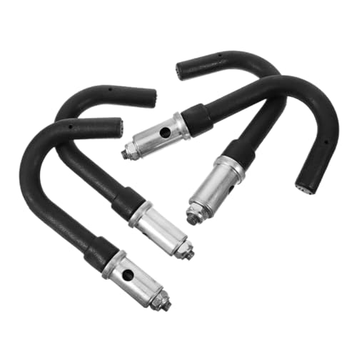 4pcs Telescopic Ladder Roof Ladder Attachment Roof Ladder Brackets Ridge Ladder Roof Hook Kit Ladder Roof Stabilizer Roof Ladder Wheels Roof Ridge Extension Ridge Hook Black Rubber