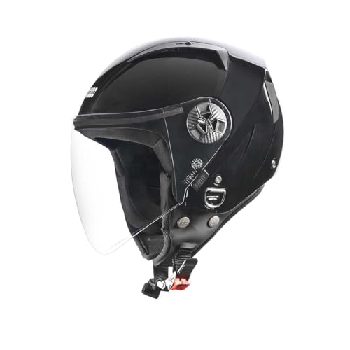 STUDDS Vogue ISI Certified Open Face Motorcycle Helmet for Men and Women with Clear Visor