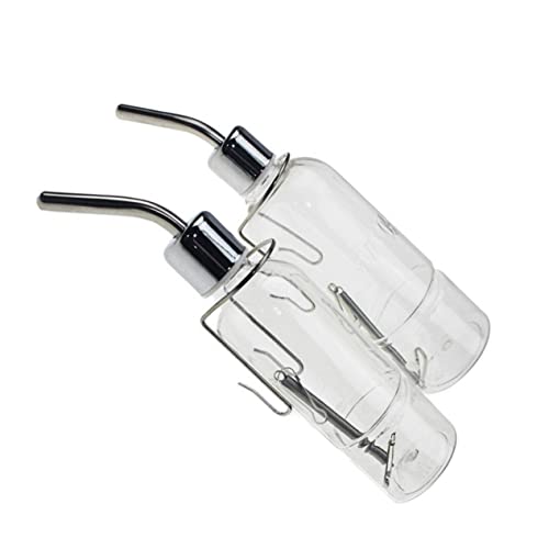 CORHAD Pet Water Feeder Automatic Water Dispenser Drinking Bottle for Hamsters Rabbits Guinea Pigs Birds and Mini Hedgehogs Leak Transparent Design