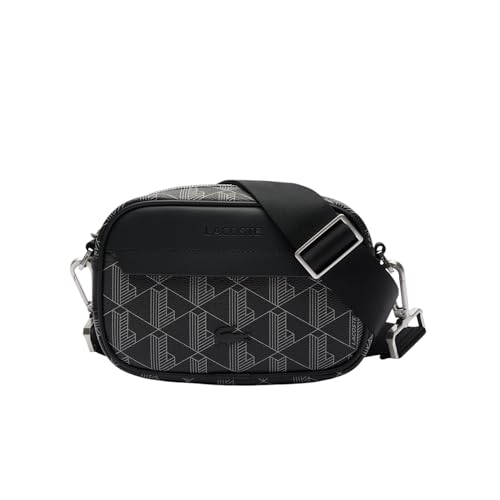 Lacoste Lacoste Blend Concept Reporter Bag Cross Body para hombre, negro, uno de EE. UU, Negro, talla única