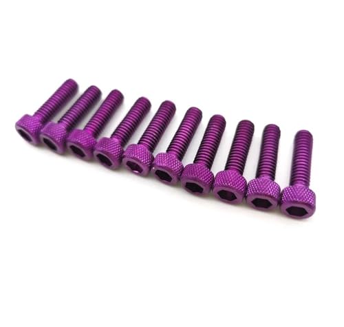 10  M6x20mmjo[T6MM[VOgNXp[cLbgtFAO_[gsbggŒibg{gANZT[ tFAO{gLbg(10 pieces-Purple)