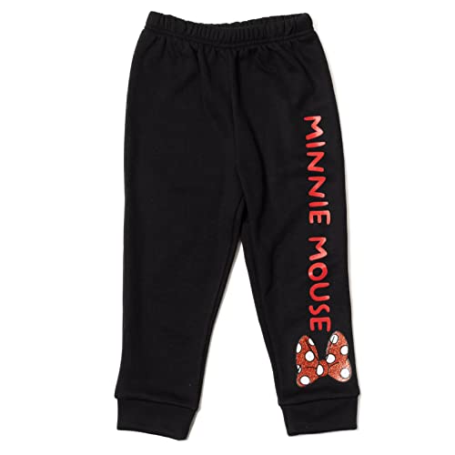 Image of Disney Minnie Mouse Girls' 2-Piece Fleece Sweatshirt and Pants Set for Baby & Kids