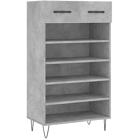 vidaXL Industrial Style Shoe Cabinet with Drawer Cover