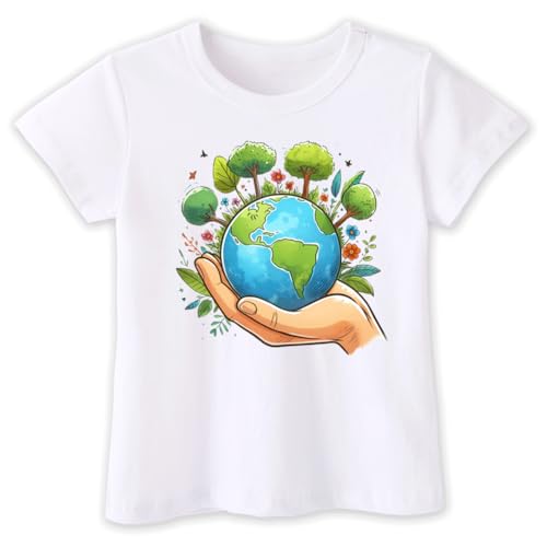 Toddler Shirts for Boys Grils Kids Earth Day Shirt, T-Shirts for Baby Boys Girls, 2-6T, Earth Day Shirt for Kids