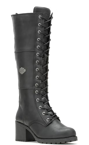 Harley-Davidson Women's Aldona Black 14.75-Inch Fashion Boots D87270